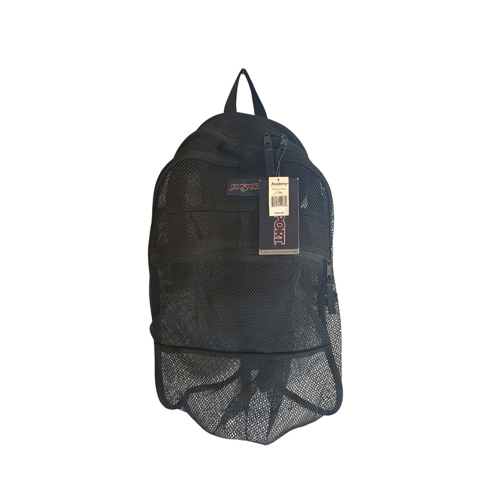 NEW JanSport Mesh Pack Backpack Black School Bag JS0A2SDG008